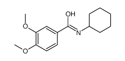 N-cyclohexyl-3,4-dimethoxybenzamide结构式