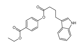 ethyl 4-[4-(1H-indol-3-yl)butanoyloxy]benzoate Structure