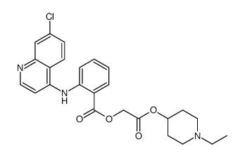 [2-(1-ethylpiperidin-4-yl)oxy-2-oxoethyl] 2-[(7-chloroquinolin-4-yl)amino]benzoate结构式