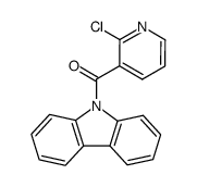 9-(2-chloro-3-pyridinecarbonyl)carbazole结构式