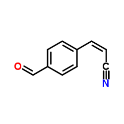 2-Propenenitrile, 3-(4-formylphenyl)-, (Z)- (9CI)结构式