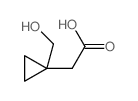 2-(1-(HYDROXYMETHYL)CYCLOPROPYL)ACETIC ACID structure