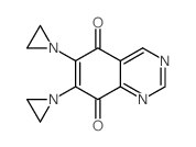 5,8-Quinazolinedione, 6,7-bis (1-aziridinyl)- structure