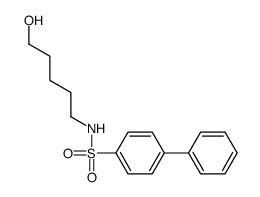 N-(5-hydroxypentyl)-4-phenylbenzenesulfonamide结构式