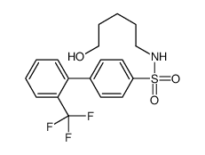 N-(5-hydroxypentyl)-4-[2-(trifluoromethyl)phenyl]benzenesulfonamide Structure