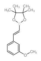 (E)-2-(3-methoxystyryl)-4,4,5,5-tetramethyl-1,3,2-dioxaborolane Structure