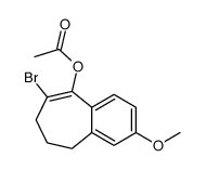 (6-bromo-2-methoxy-8,9-dihydro-7H-benzo[7]annulen-5-yl) acetate结构式