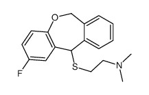 N,N-Dimethyl-2-((2-fluoro-6,11-dihydrodibenz(b,e)oxepin-11-yl)thio)eth anamine structure