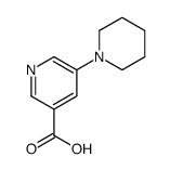 5-哌啶吡啶-3-甲酸结构式