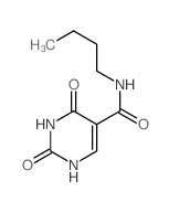N-butyl-2,4-dioxo-1H-pyrimidine-5-carboxamide结构式