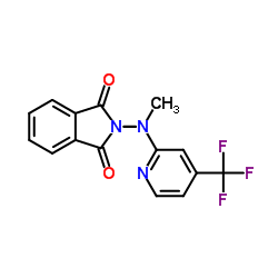 1H-ISOINDOLE-1,3(2H)-DIONE, 2-[METHYL[4-(TRIFLUOROMETHYL)-2-PYRIDINYL]AMINO]-结构式