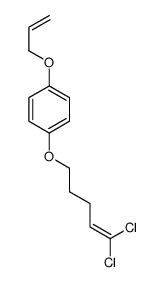 1-(5,5-dichloropent-4-enoxy)-4-prop-2-enoxybenzene结构式