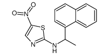 N-(1-naphthalen-1-ylethyl)-5-nitro-1,3-thiazol-2-amine Structure