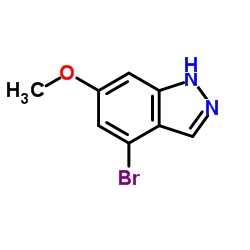 4-Bromo-6-methoxy-1H-indazole structure