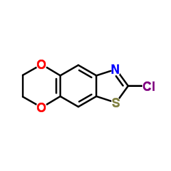 2-Chloro-6,7-dihydro[1,4]dioxino[2,3-f][1,3]benzothiazole结构式