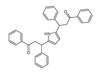 3-[5-(3-oxo-1,3-diphenylpropyl)-1H-pyrrol-2-yl]-1,3-diphenylpropan-1-one结构式