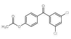 4-ACETOXY-3',5'-DICHLOROBENZOPHENONE structure