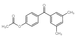 4-ACETOXY-3',5'-DIMETHYLBENZOPHENONE structure