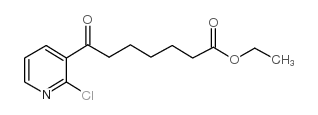 ETHYL 7-(2-CHLORO-3-PYRIDYL)-7-OXOHEPTANOATE结构式