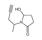 5-hydroxy-1-pent-4-yn-2-ylpyrrolidin-2-one Structure