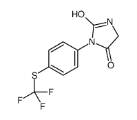 3-[4-(trifluoromethylsulfanyl)phenyl]imidazolidine-2,4-dione Structure