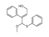 4-methoxy-3-phenyl-4-phenylsulfanylbut-2-en-1-ol Structure