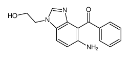 [5-amino-1-(2-hydroxyethyl)benzimidazol-4-yl]-phenylmethanone结构式