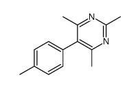 2,4,6-trimethyl-5-(4-methylphenyl)pyrimidine结构式