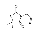 5,5-dimethyl-3-prop-2-enyl-1,3-thiazolidine-2,4-dione结构式