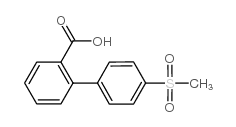 4'-(甲基磺酰基)-[1,1'-联苯]-2-羧酸结构式