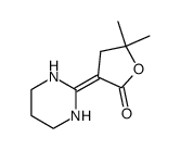 5,5-dimethyl-3-(tetrahydro-2(1H)-pyrimidinylidene)-4,5-dihydro-2(3H)-furanone结构式