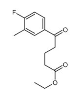 ETHYL 5-(4-FLUORO-3-METHYLPHENYL)-5-OXOVALERATE Structure