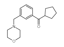 CYCLOPENTYL 3-(MORPHOLINOMETHYL)PHENYL KETONE Structure