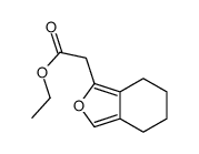 ethyl 2-(4,5,6,7-tetrahydro-2-benzofuran-1-yl)acetate结构式