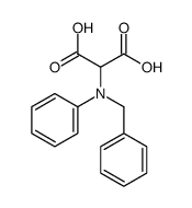 2-(N-benzylanilino)propanedioic acid Structure