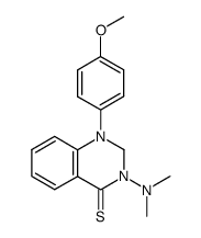 3-Dimethylamino-1-(4-methoxy-phenyl)-2,3-dihydro-1H-quinazoline-4-thione结构式