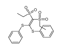 [2,2-bis(ethylsulfonyl)-1-phenylsulfanylethenyl]sulfanylbenzene结构式