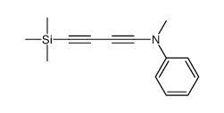 N-methyl-N-(4-trimethylsilylbuta-1,3-diynyl)aniline结构式