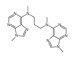 N,N'-dimethyl-N,N'-bis(9-methylpurin-6-yl)propane-1,3-diamine结构式