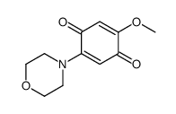 2-methoxy-5-morpholin-4-ylcyclohexa-2,5-diene-1,4-dione结构式