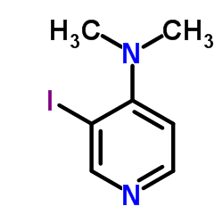 3-Iodo-N,N-dimethyl-4-pyridinamine结构式