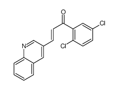 1-(2,5-dichlorophenyl)-3-quinolin-3-ylprop-2-en-1-one结构式