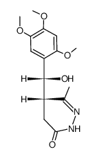 (S)-5-[(R)-Hydroxy-(2,4,5-trimethoxy-phenyl)-methyl]-6-methyl-4,5-dihydro-2H-pyridazin-3-one结构式