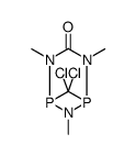 7,7-Dichloro-2,4,6-trimethyl-2,4,6-triaza-1,5-diphospha-bicyclo[3.1.1]heptan-3-one Structure