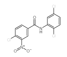4-Chloro-N-(2,5-dichlorophenyl)-3-nitrobenzamide结构式