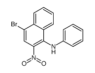 4-bromo-2-nitro-N-phenylnaphthalen-1-amine结构式