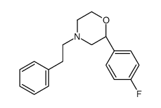 (2S)-2-(4-fluorophenyl)-4-(2-phenylethyl)morpholine结构式