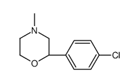 (2S)-2-(4-chlorophenyl)-4-methylmorpholine结构式