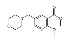 methyl 2-methoxy-5-(morpholin-4-ylmethyl)pyridine-3-carboxylate结构式