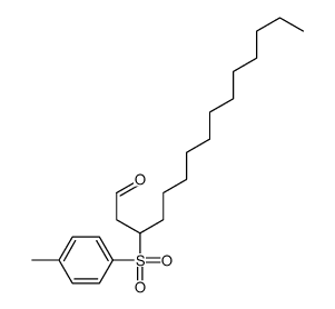 3-(4-methylphenyl)sulfonylpentadecanal Structure